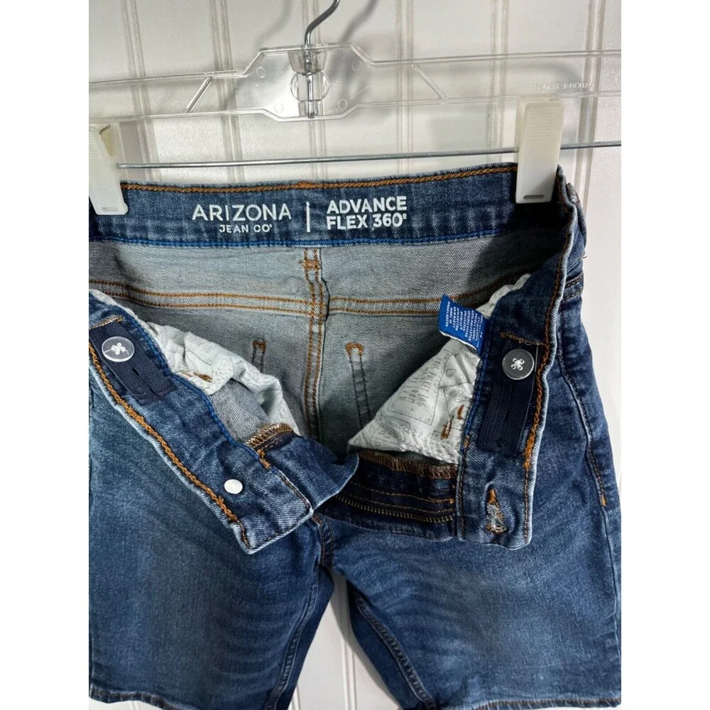 Arizona Jeans Co Advance Flex 360 Demin Jeans Shorts Size 14 Youth